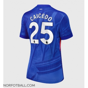 Billige Fotballdrakt Chelsea Moises Caicedo #25 Replika Hjemmedrakt Dame 2025-26 Kortermet